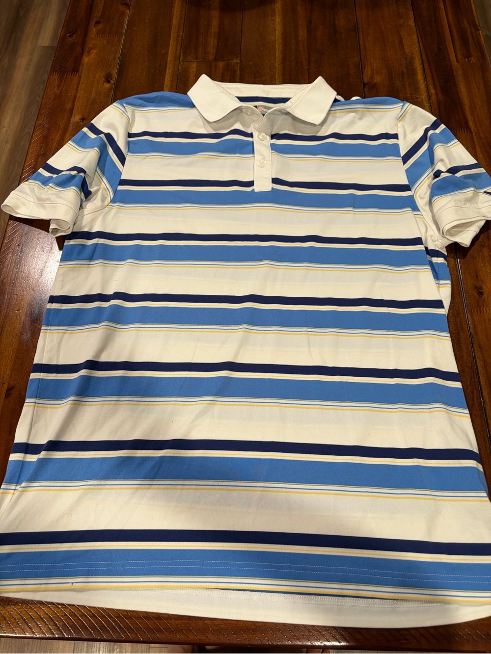 Callaway Blue, Navy & White Striped Polo